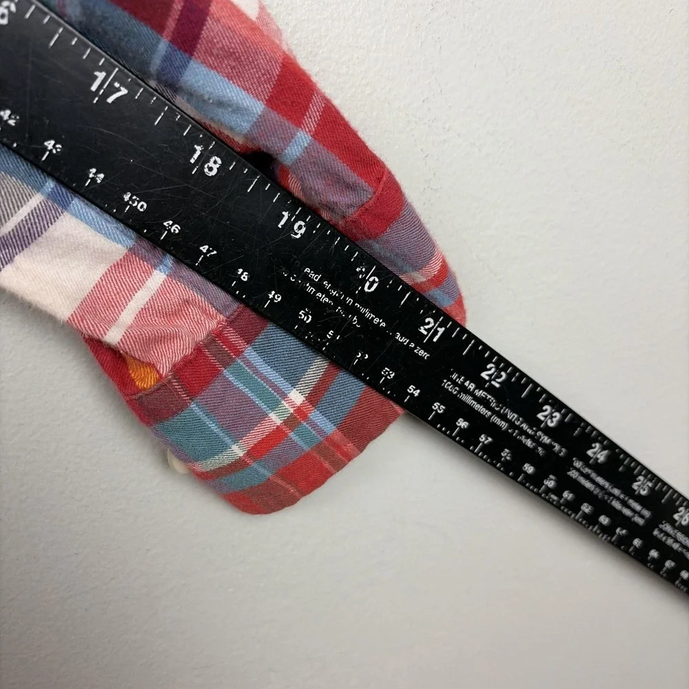 Ralph Lauren Shirt Boys 16 L Red‎ Plaid Long Sleeve Button Down Cotton Pony